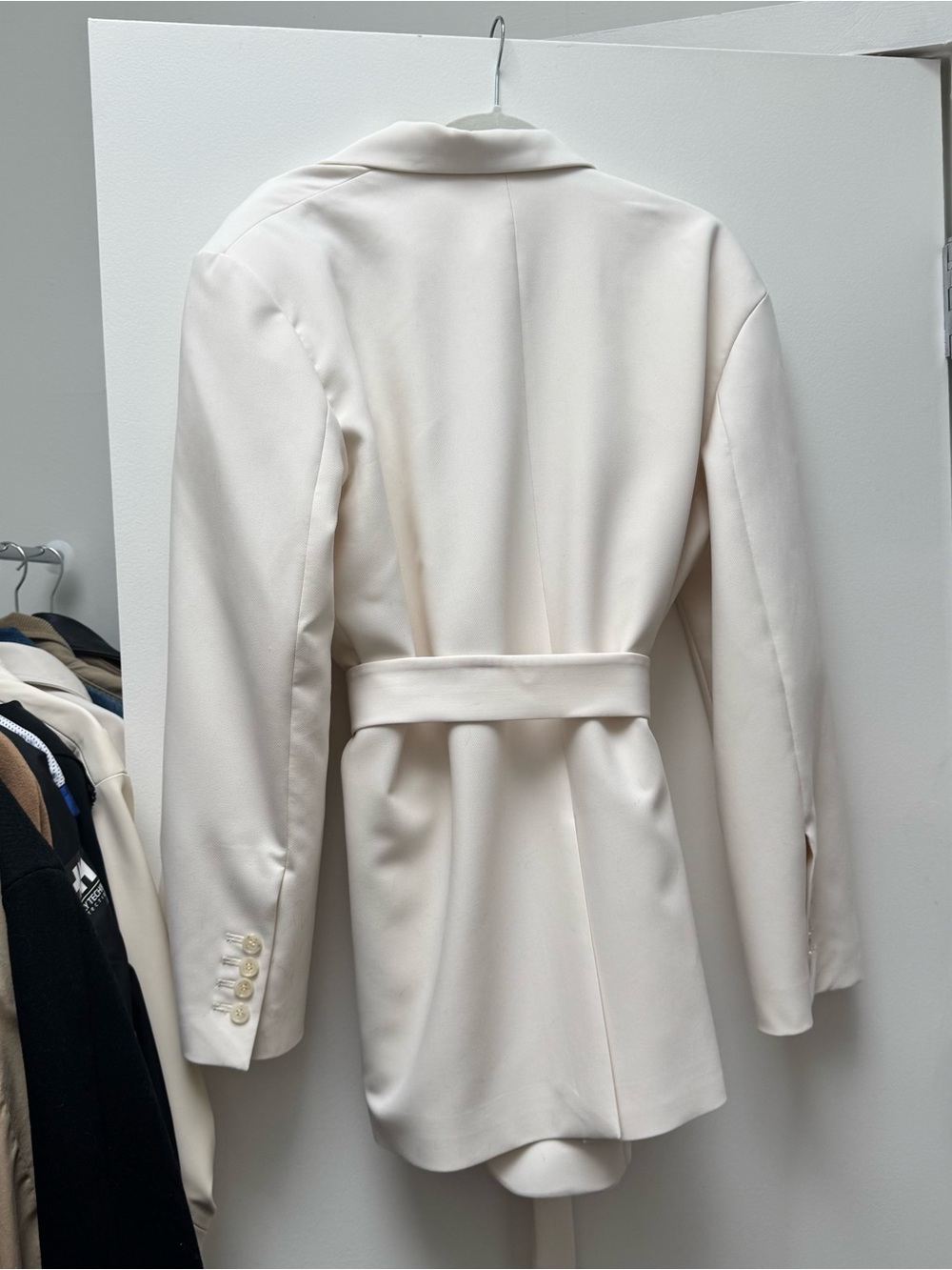 Bazilika Cream Belted Blazer- OS- Barely worn - Picture 5 of 7